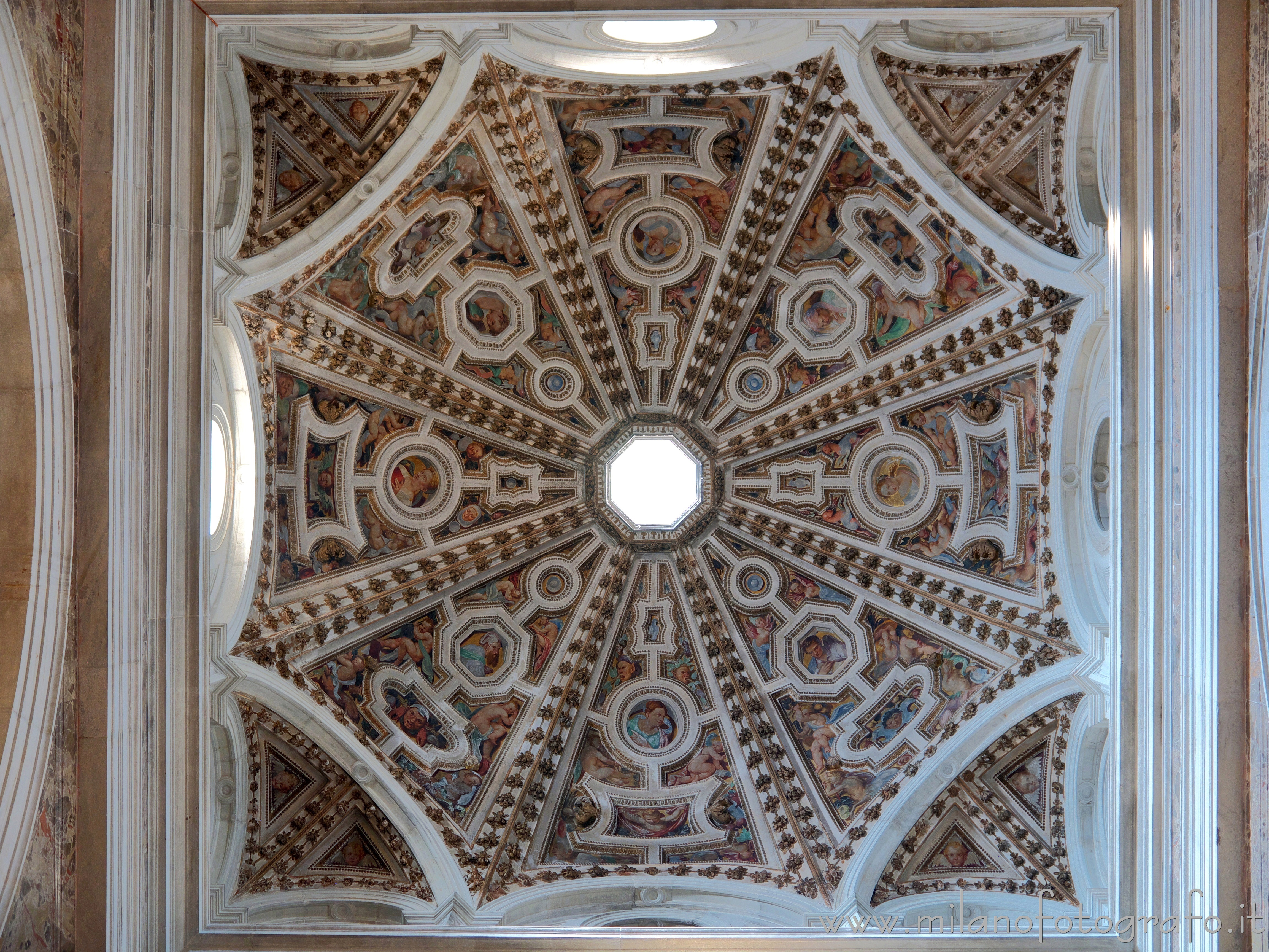 Milan (Italy) - Dome of the right arm of the transept of the Church of Santa Maria dei Miracoli